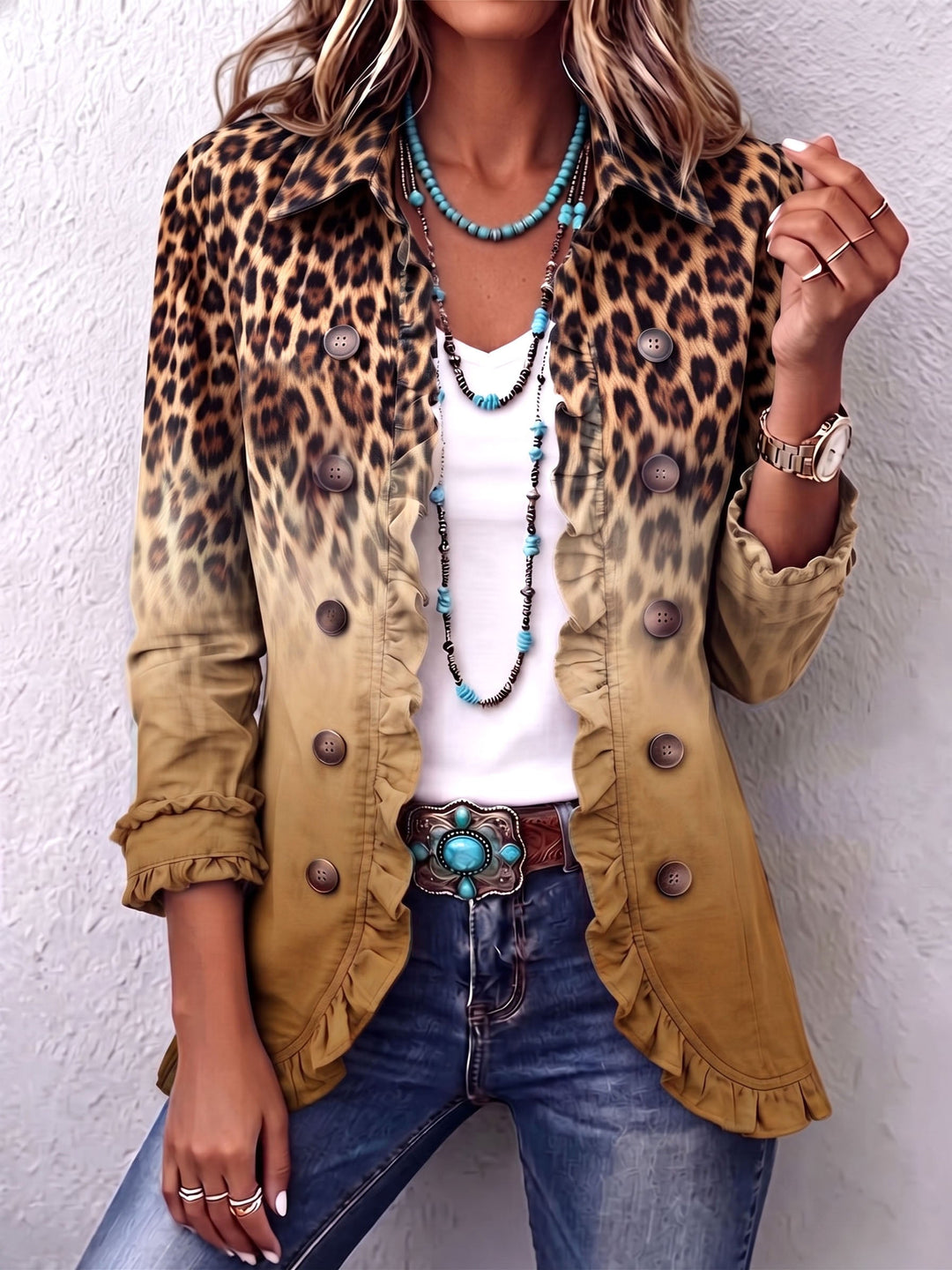 Mirjam Leopard Blazer