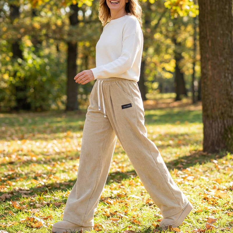 Livia Comfortable Wide-Leg Trousers