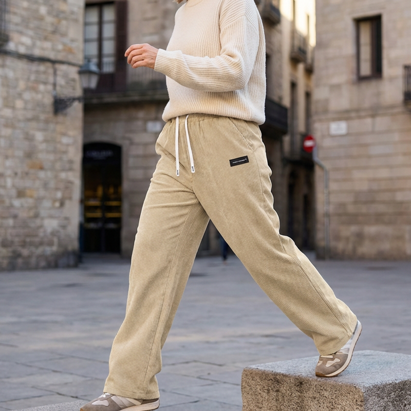 Livia Comfortable Wide-Leg Trousers