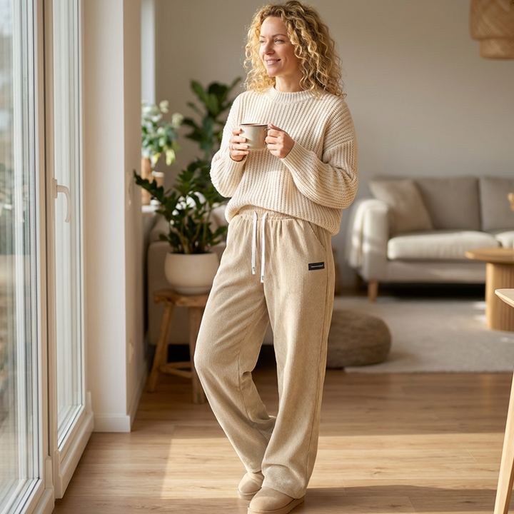 Livia Comfortable Wide-Leg Trousers