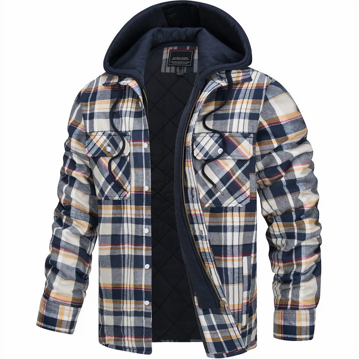 Kevin | Check Zip Jacket