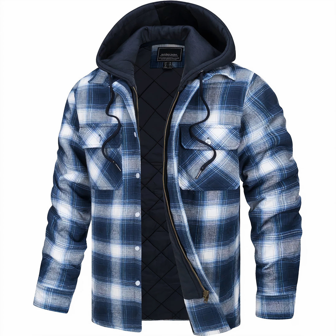 Kevin | Check Zip Jacket