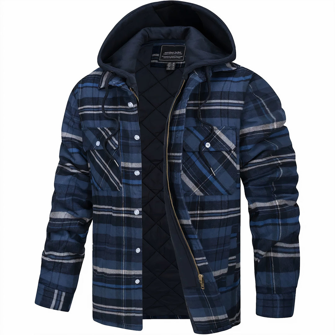 Kevin | Check Zip Jacket