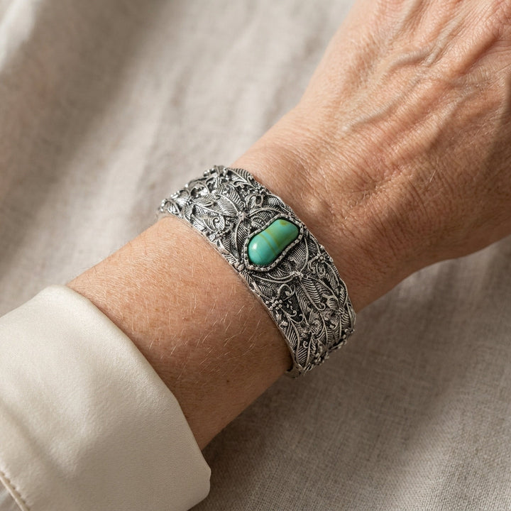 Teodora Vintage Turquoise Cuff Bracelet
