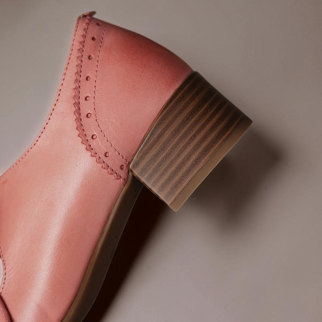 DELACROIX | Amélie Perforated Leather Derbies