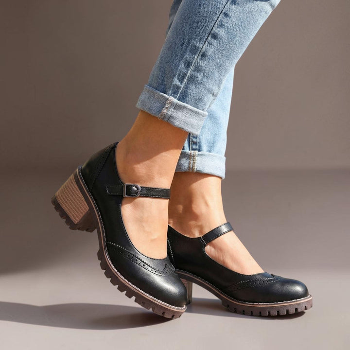 DELACROIX | Isabelle T-Strap Heels