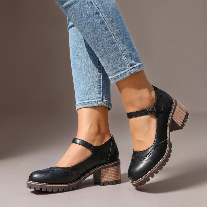 DELACROIX | Isabelle T-Strap Heels
