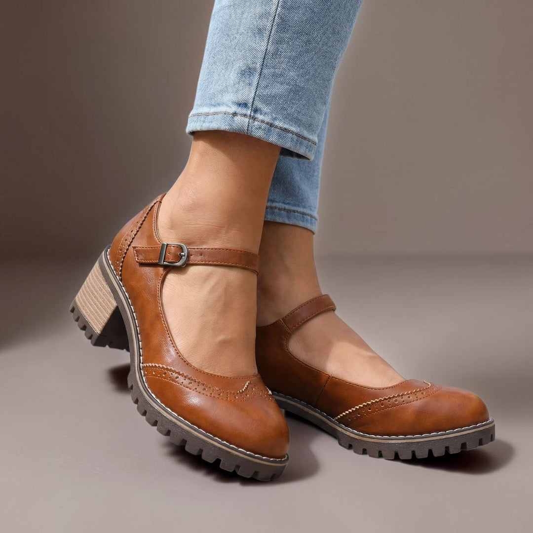 DELACROIX | Isabelle T-Strap Heels