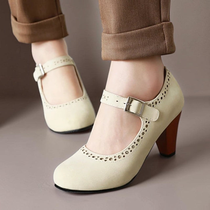 DELACROIX | Margot Adjustable Heeled Mary Janes
