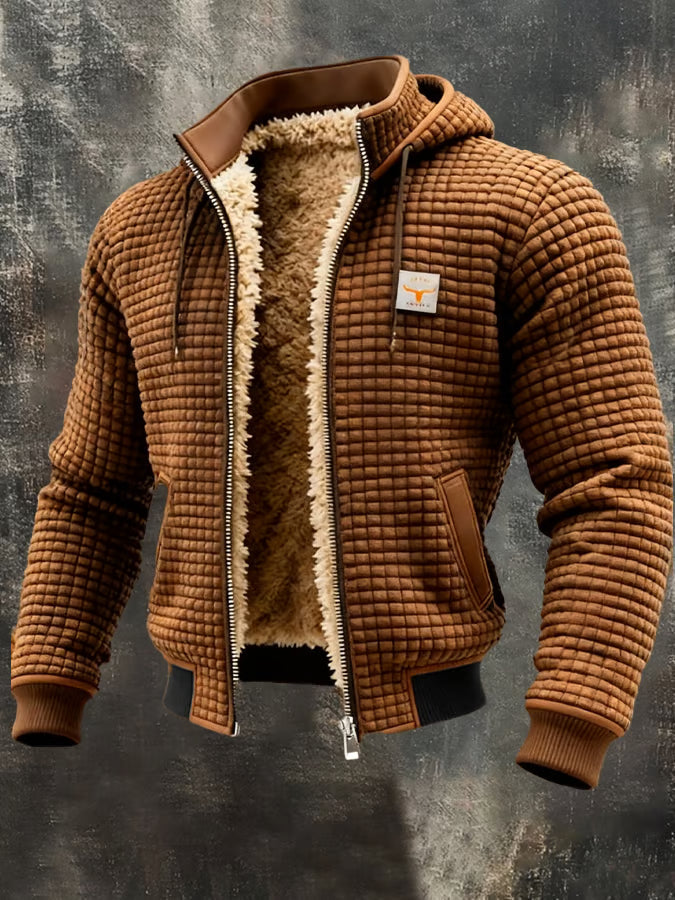 Retro Hooded Zip Jacket