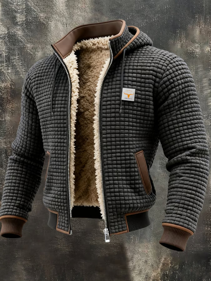 Retro Hooded Zip Jacket