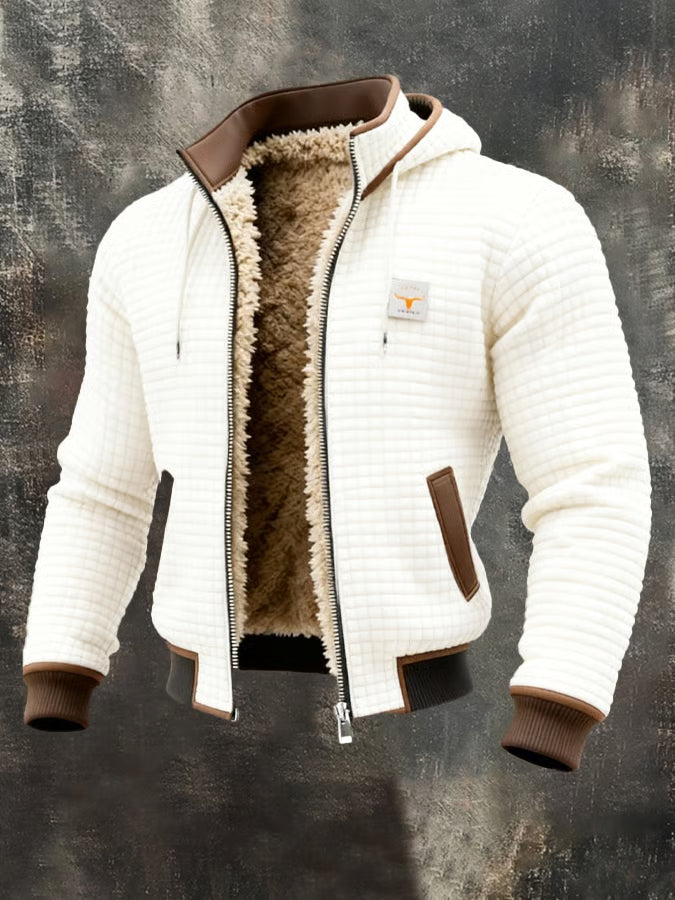 Retro Hooded Zip Jacket