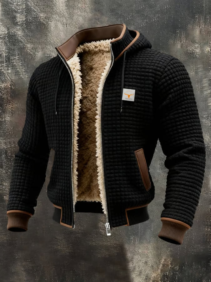 Retro Hooded Zip Jacket