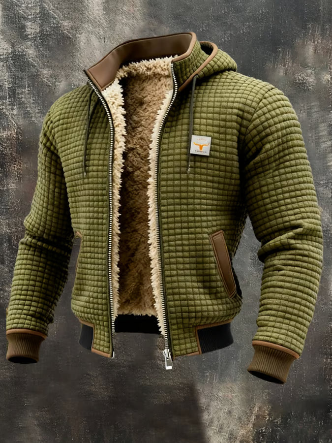 Retro Hooded Zip Jacket