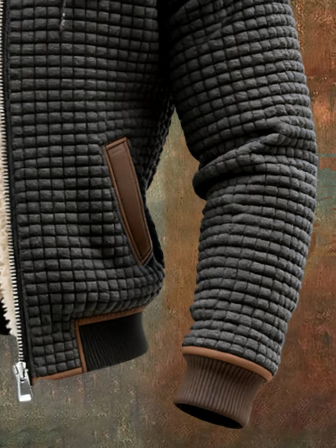 Retro Hooded Zip Jacket