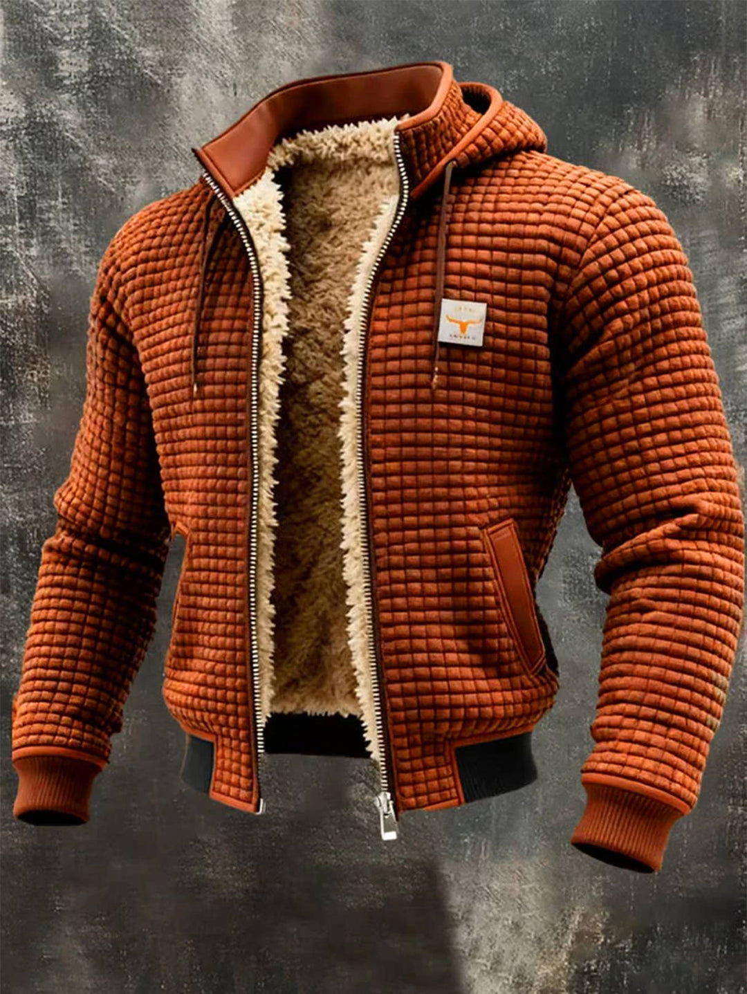 Retro Hooded Zip Jacket