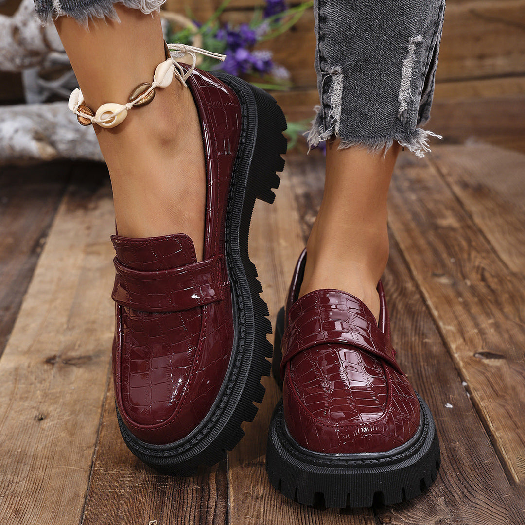 DELACROIX | Florence Patent Loafers with Grip Sole