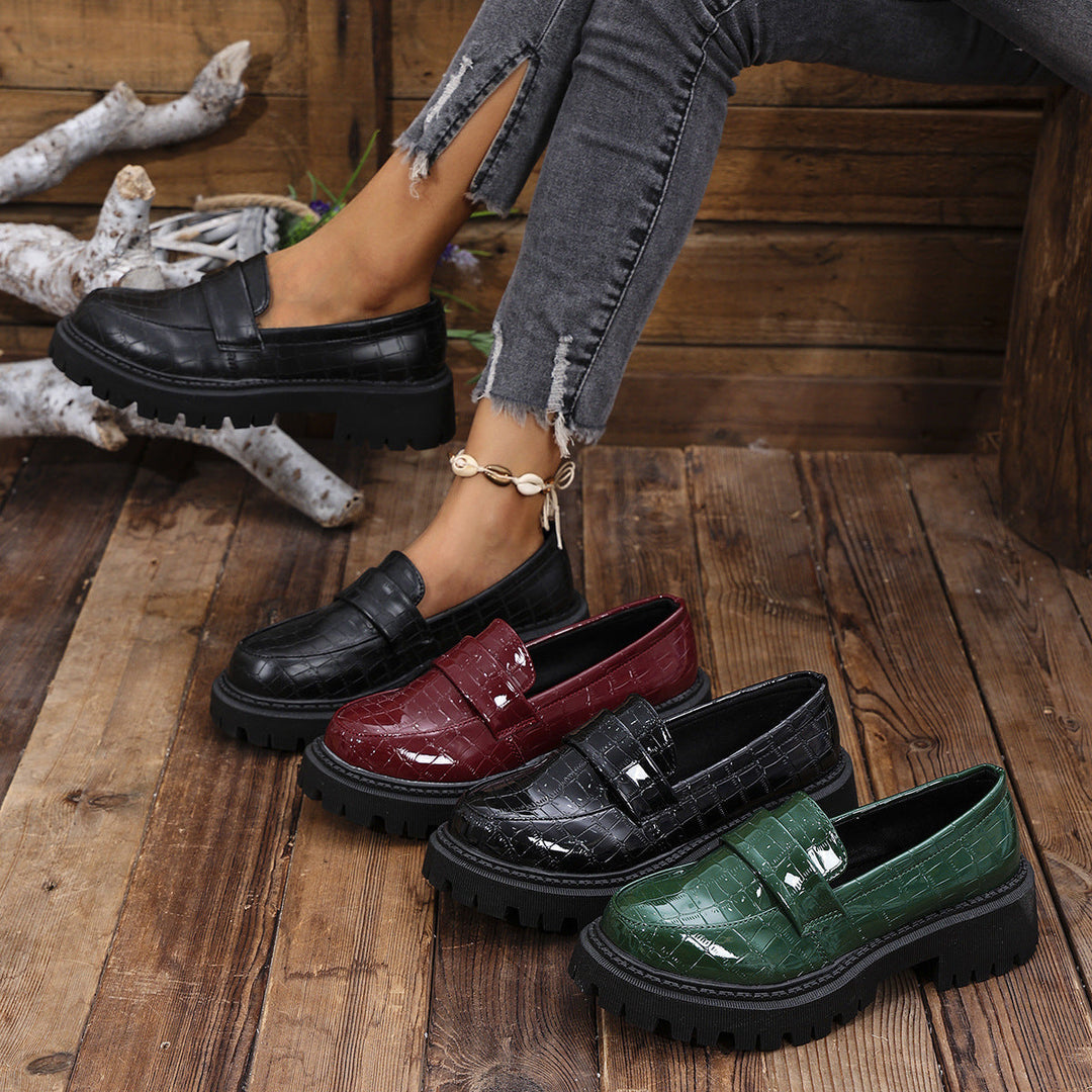 DELACROIX | Florence Patent Loafers with Grip Sole