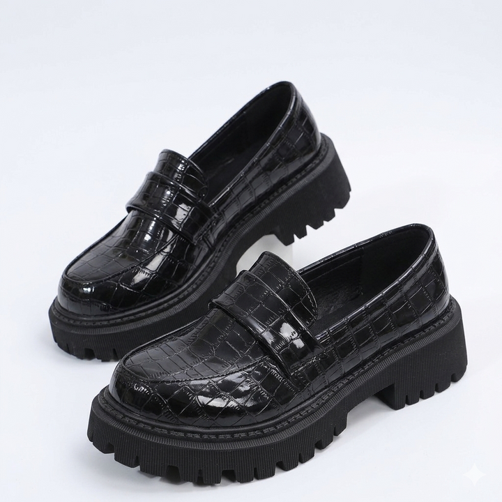 DELACROIX | Florence Patent Loafers with Grip Sole