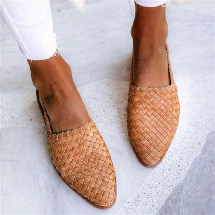 DELACROIX | Mathilde Woven Closed-Toe Mules