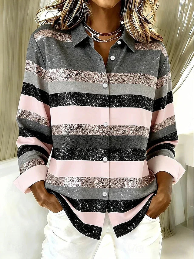Bernadette | Classic Striped Blouse